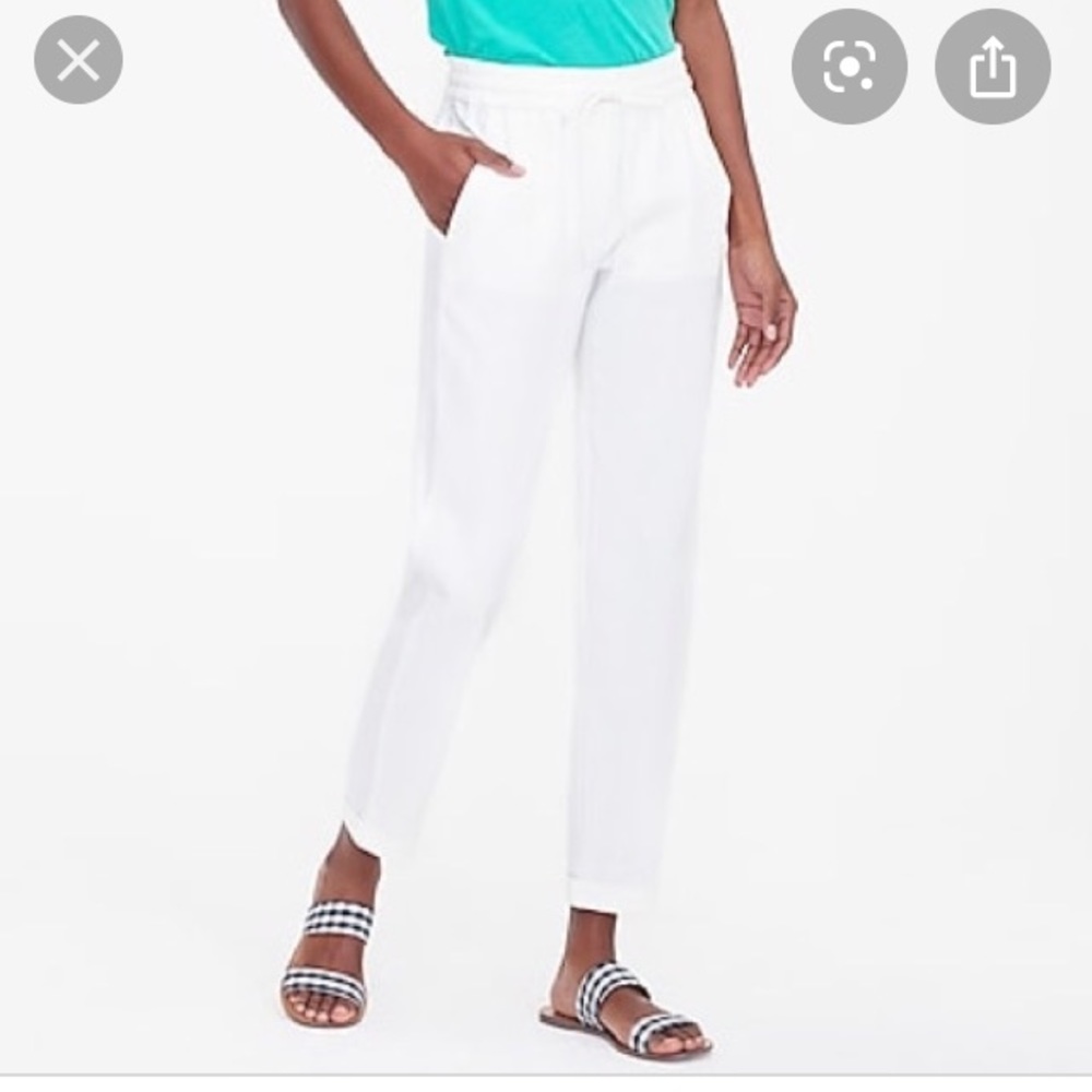 J. Crew linen draw-string pants